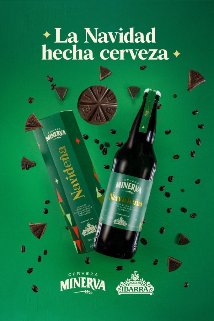Cerveza Minerva, la cervecera artesanal más grande de México, presenta etiqueta de temporada en colaboración con el tradicional Chocolate Ibarra